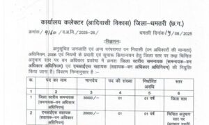 Collector Office (Tribal Development) Dhamtari Recruitment 2025