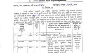 Mahasamund Government Job 2025