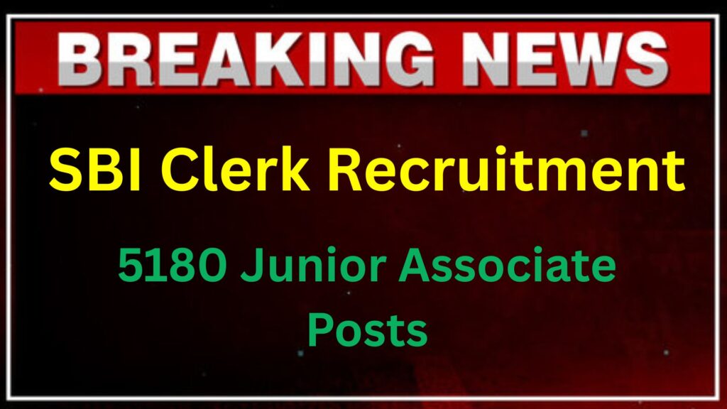 SBI Clerk Recruitment 2025