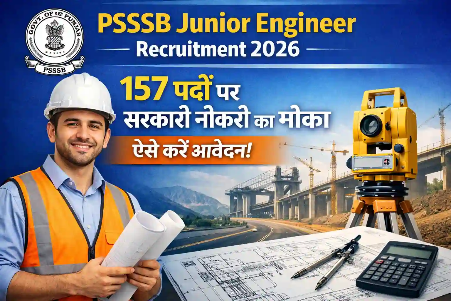 PSSSB Junior Engineer Recruitment 2026