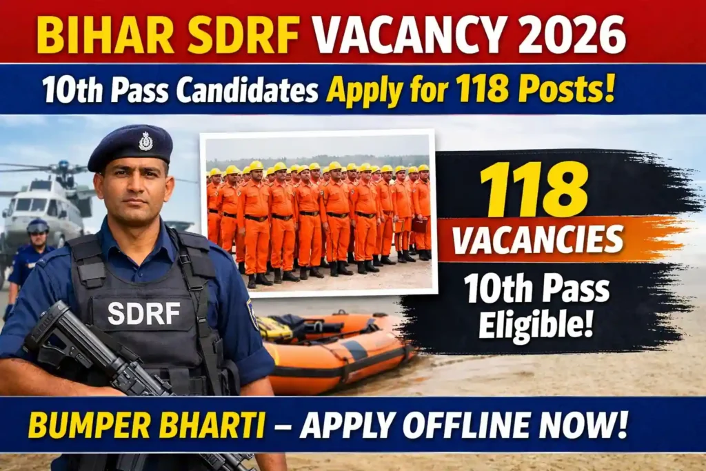 Bihar SDRF Vacancy 2026