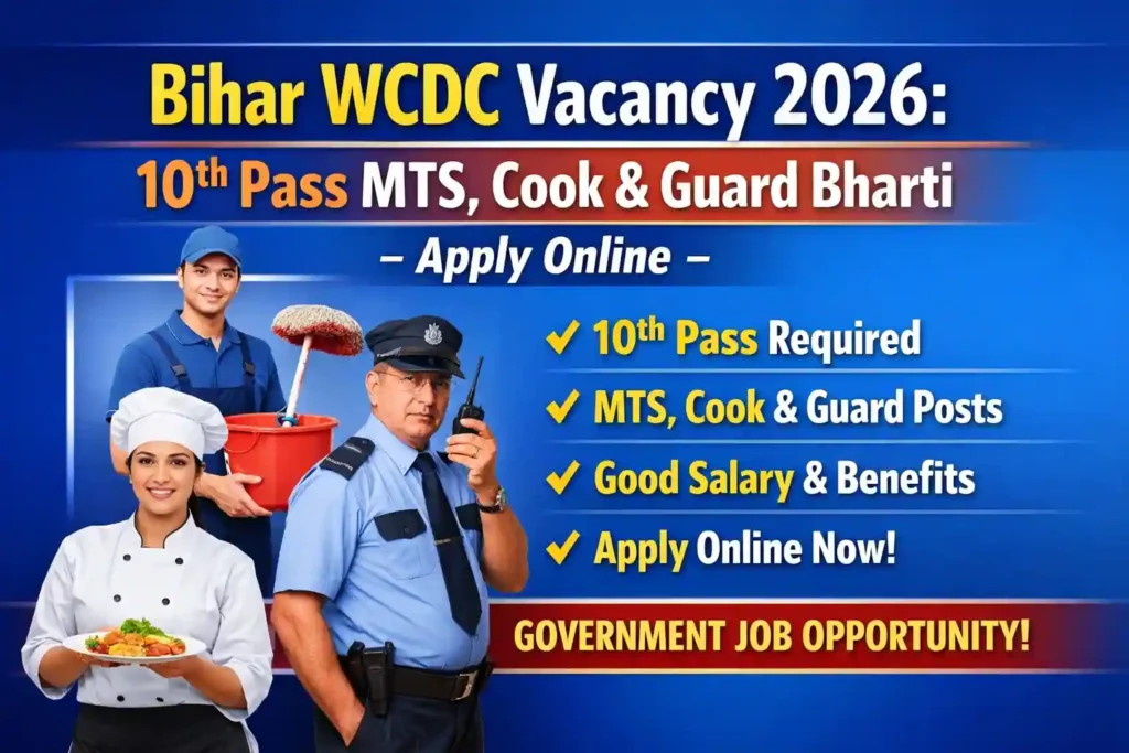 Bihar WCDC Vacancy 2026