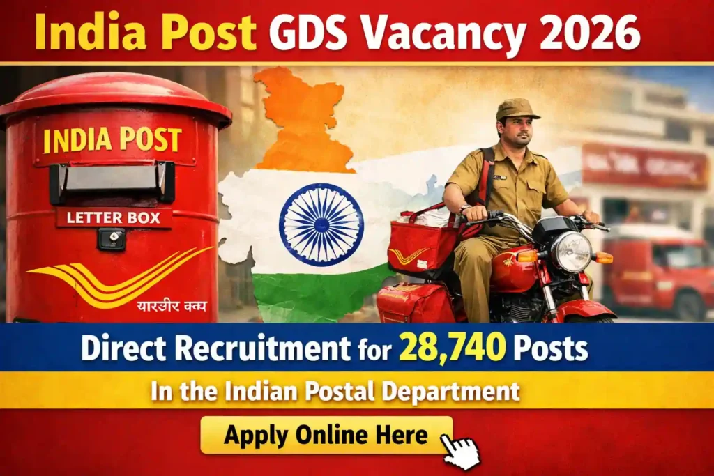 India Post GDS Vacancy 2026 Direct recruitment