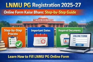 LNMU PG Registration 2025-27 Online Form Kaise Bhare