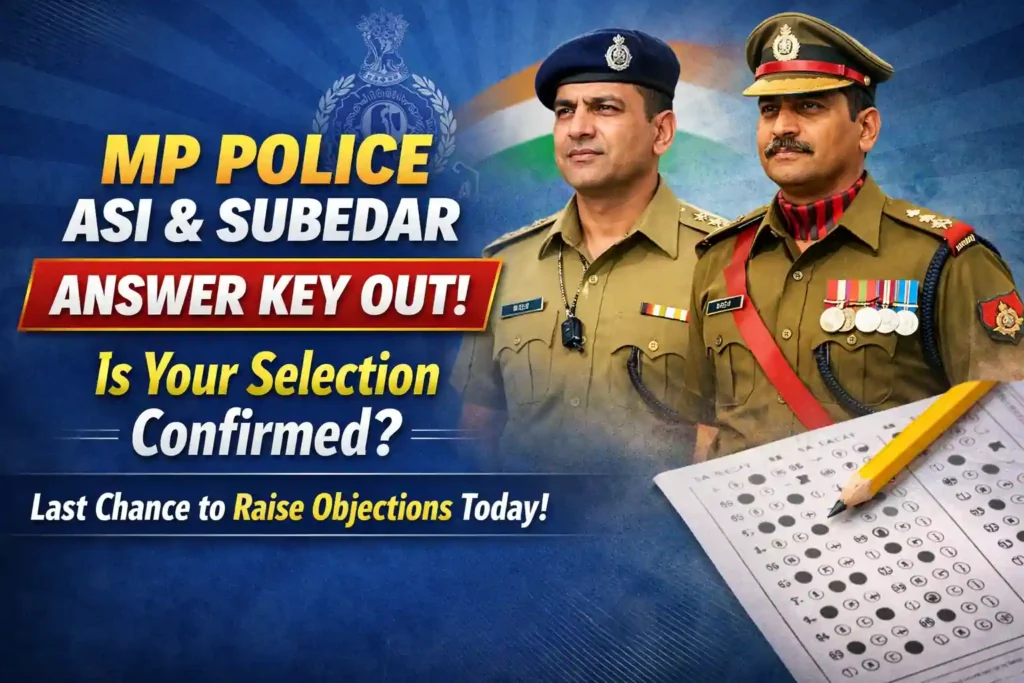 MP Police ASI & Subedar Answer Key Out
