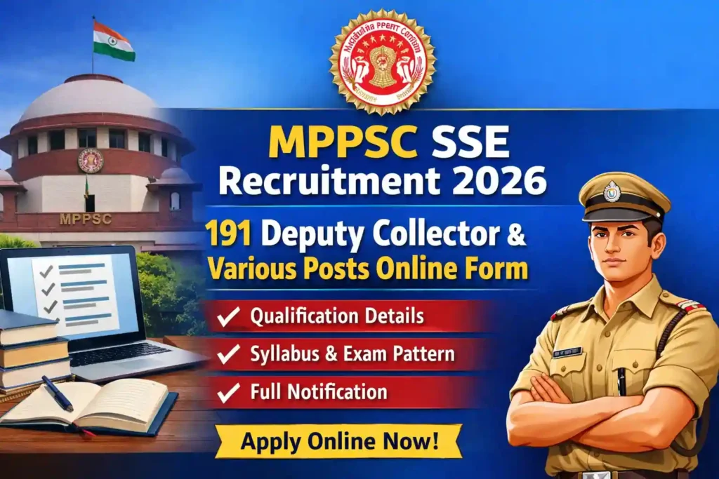 MPPSC SSE Recruitment 2026