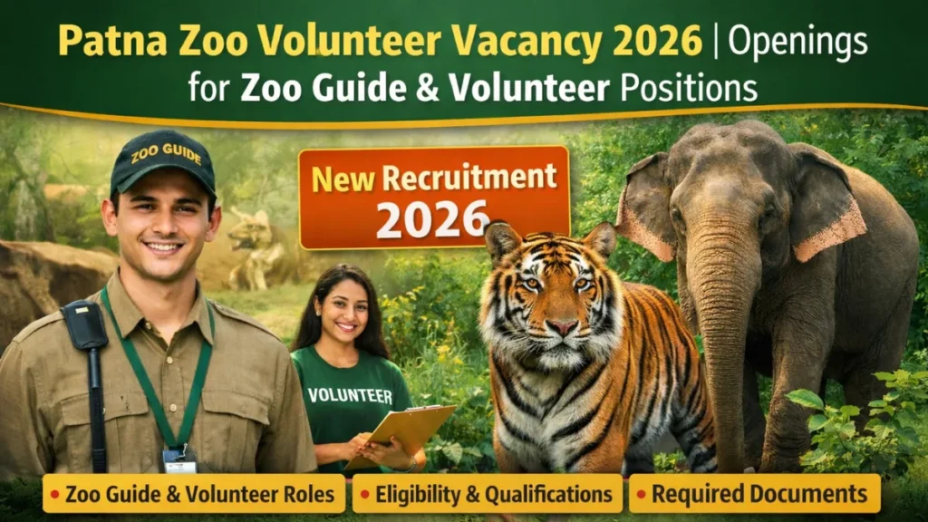 Patna Zoo Volunteer Vacancy 2026
