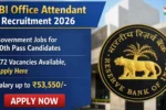 RBI Office Attendant Recruitment 2026