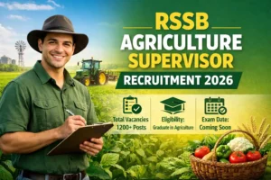 RSSB Agriculture Supervisor Recruitment 2026