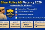 Bihar Police ASI Vacancy 2026