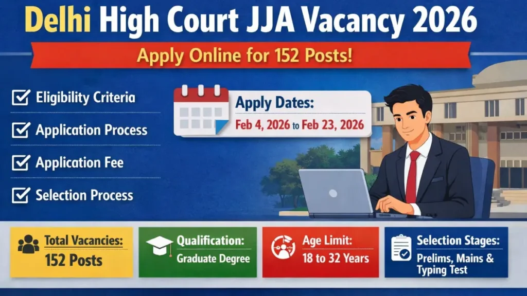 Delhi High Court JJA Vacancy