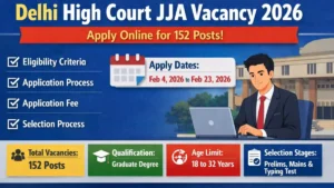 Delhi High Court JJA Vacancy