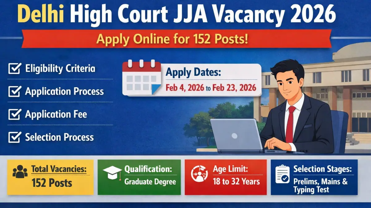 Delhi High Court JJA Vacancy