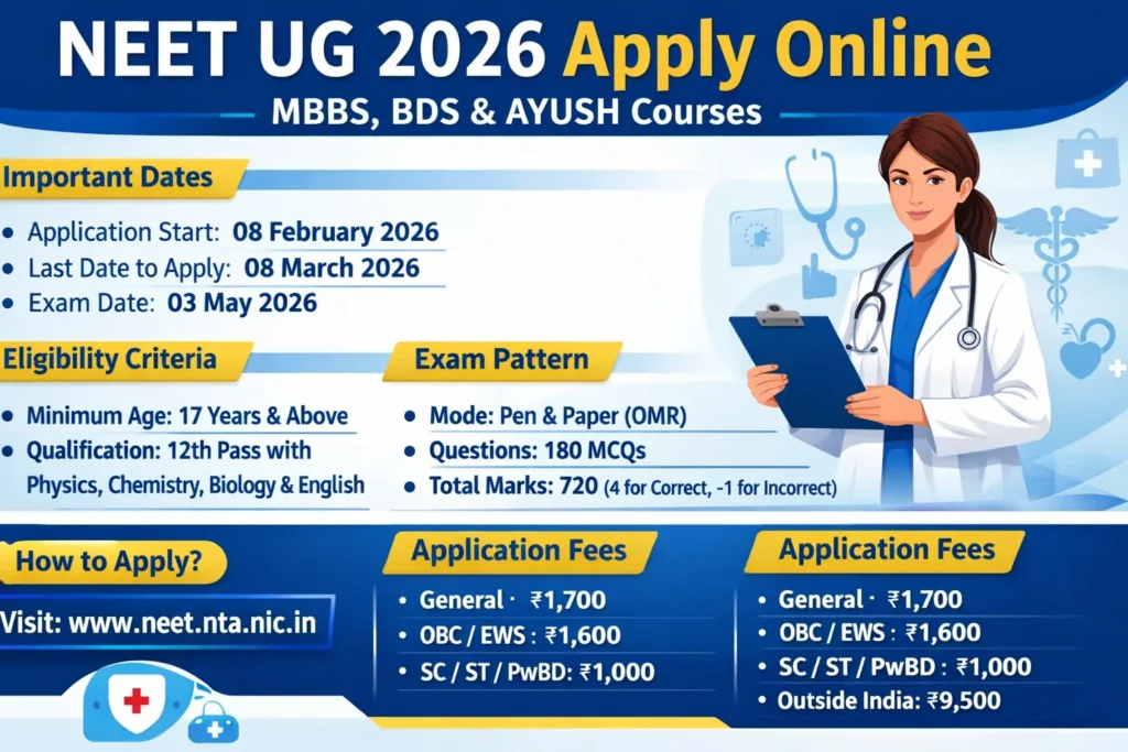 NEET UG 2026 Apply Online