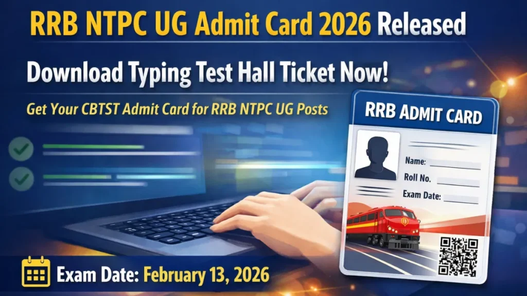 RRB NTPC UG Admit Card