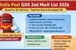 India Post GDS 2nd Merit List 2026 Date