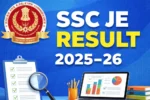 SSC JE Result 2025–26